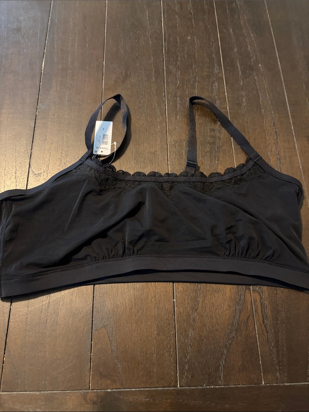 torrid Black Lace-Trim Bralette